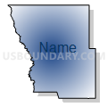 Census Tract 9637, Kiowa County, Oklahoma (Radial Fill with Shadow)