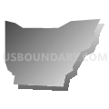 Census Tract 221.03, Clackamas County, Oregon (Gray Gradient Fill with Shadow)
