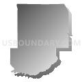 Census Tract 233, Clackamas County, Oregon (Gray Gradient Fill with Shadow)