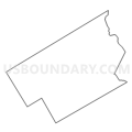 Census Tract 4100, Delaware County, Pennsylvania (Light Gray Border)