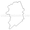 Census Tract 4076, Delaware County, Pennsylvania (Light Gray Border)