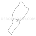 Census Tract 9608, Bedford County, Pennsylvania (Light Gray Border)