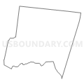 Census Tract 9601, Sullivan County, Pennsylvania (Light Gray Border)