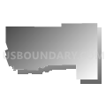 Census Tract 2000, Venango County, Pennsylvania (Gray Gradient Fill with Shadow)