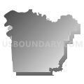 Census Tract 2015, Venango County, Pennsylvania (Gray Gradient Fill with Shadow)