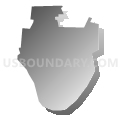 Census Tract 2010, Venango County, Pennsylvania (Gray Gradient Fill with Shadow)