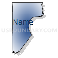 Census Tract 7110, Washington County, Pennsylvania (Radial Fill with Shadow)