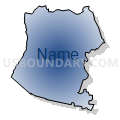 Census Tract 7610, Washington County, Pennsylvania (Radial Fill with Shadow)