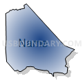 Census Tract 7411, Washington County, Pennsylvania (Radial Fill with Shadow)
