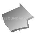 Census Tract 7157, Washington County, Pennsylvania (Gray Gradient Fill with Shadow)