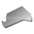 Census Tract 7544, Washington County, Pennsylvania (Gray Gradient Fill with Shadow)