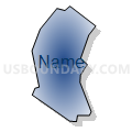 Census Tract 7127, Washington County, Pennsylvania (Radial Fill with Shadow)