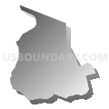 Census Tract 7463.02, Washington County, Pennsylvania (Gray Gradient Fill with Shadow)