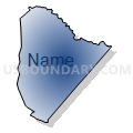 Census Tract 309.02, Oconee County, South Carolina (Radial Fill with Shadow)
