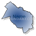 Census Tract 115, Orangeburg County, South Carolina (Radial Fill with Shadow)