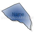 Census Tract 120, Orangeburg County, South Carolina (Radial Fill with Shadow)