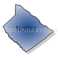 Census Tract 116, Darlington County, South Carolina (Radial Fill with Shadow)