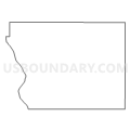 Census Tract 9651, Walworth County, South Dakota (Light Gray Border)