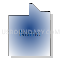 Census Tract 11.07, Minnehaha County, South Dakota (Radial Fill with Shadow)