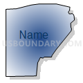 Census Tract 104.05, Minnehaha County, South Dakota (Radial Fill with Shadow)