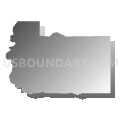 Census Tract 105.02, Minnehaha County, South Dakota (Gray Gradient Fill with Shadow)