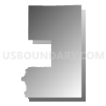 Census Tract 104.02, Minnehaha County, South Dakota (Gray Gradient Fill with Shadow)