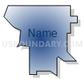 Census Tract 5, Minnehaha County, South Dakota (Radial Fill with Shadow)