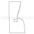 Census Tract 1, Spink County, South Dakota (Light Gray Border)