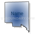 Census Tract 9627, Davison County, South Dakota (Radial Fill with Shadow)