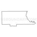 Census Tract 9687, Hutchinson County, South Dakota (Light Gray Border)