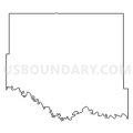 Census Tract 916, Jones County, South Dakota (Light Gray Border)