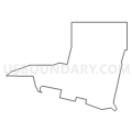 Census Tract 102, Pennington County, South Dakota (Light Gray Border)