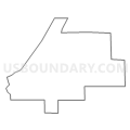Census Tract 9732, Brule County, South Dakota (Light Gray Border)