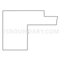Census Tract 101.05, Lincoln County, South Dakota (Light Gray Border)