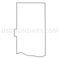 Census Tract 9676, Bon Homme County, South Dakota (Light Gray Border)