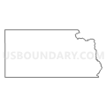 Census Tract 104, Lincoln County, South Dakota (Light Gray Border)