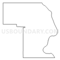 Census Tract 9411, Corson County, South Dakota (Light Gray Border)