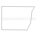 Census Tract 9516, Brown County, South Dakota (Light Gray Border)