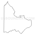 Census Tract 9634, Benton County, Tennessee (Light Gray Border)