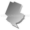 Census Tract 105, San Patricio County, Texas (Gray Gradient Fill with Shadow)