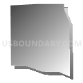 Census Tract 43.07, El Paso County, Texas (Gray Gradient Fill with Shadow)
