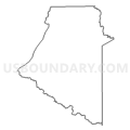 Census Tract 9501, Upshur County, Texas (Light Gray Border)