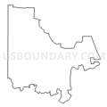 Census Tract 9505, Upshur County, Texas (Light Gray Border)