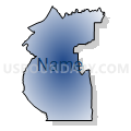Census Tract 2709.02, Washington County, Utah (Radial Fill with Shadow)