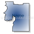 Census Tract 2701, Washington County, Utah (Radial Fill with Shadow)