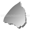 Census Tract 1105, Iron County, Utah (Gray Gradient Fill with Shadow)