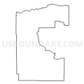 Census Tract 9403, Duchesne County, Utah (Light Gray Border)