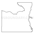Census Tract 9765, Emery County, Utah (Light Gray Border)