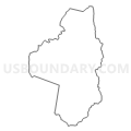 Census Tract 103, Henry County, Virginia (Light Gray Border)