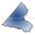 Census Tract 204.05, Spotsylvania County, Virginia (Radial Fill with Shadow)